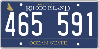 RI license plate 465591