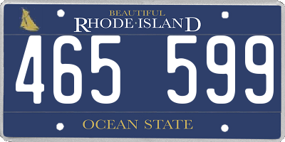 RI license plate 465599