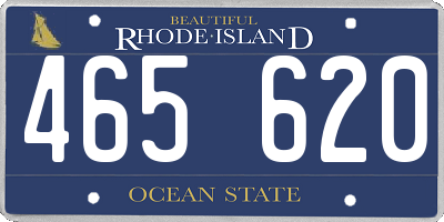 RI license plate 465620