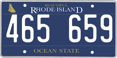 RI license plate 465659