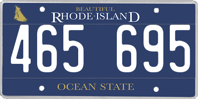 RI license plate 465695