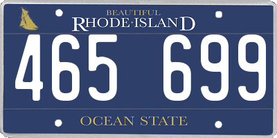 RI license plate 465699