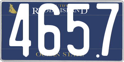 RI license plate 4657