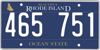 RI license plate 465751