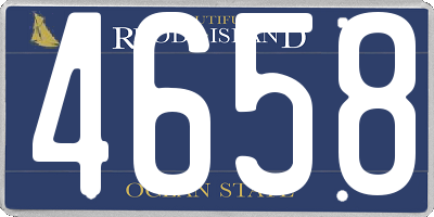 RI license plate 4658