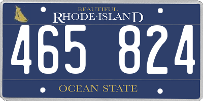 RI license plate 465824
