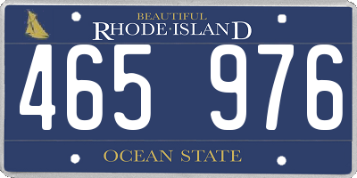 RI license plate 465976