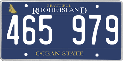 RI license plate 465979