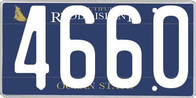 RI license plate 4660