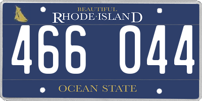 RI license plate 466044
