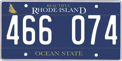 RI license plate 466074