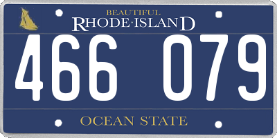 RI license plate 466079