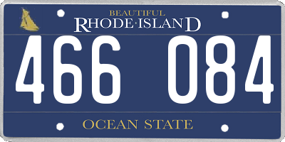 RI license plate 466084
