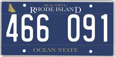 RI license plate 466091