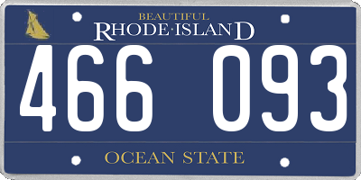 RI license plate 466093