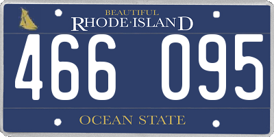 RI license plate 466095
