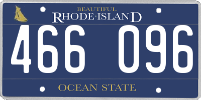 RI license plate 466096