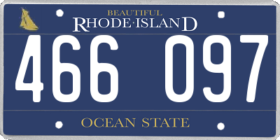 RI license plate 466097