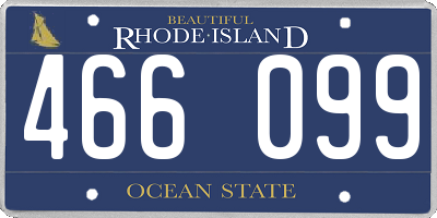 RI license plate 466099