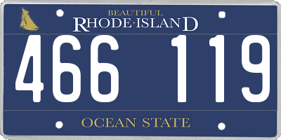 RI license plate 466119
