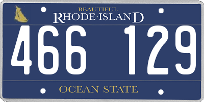 RI license plate 466129