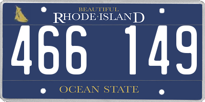 RI license plate 466149