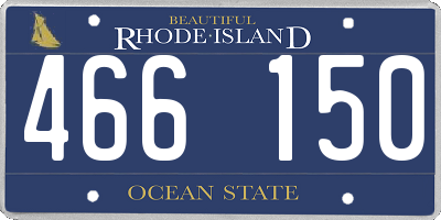 RI license plate 466150