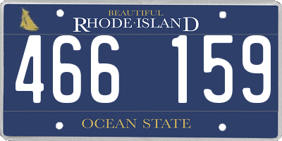 RI license plate 466159