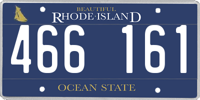 RI license plate 466161