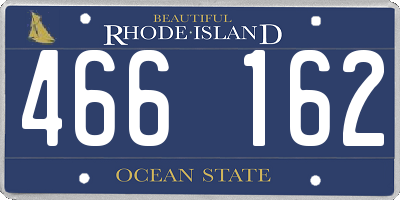 RI license plate 466162
