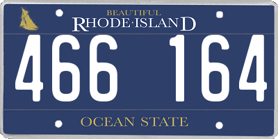 RI license plate 466164
