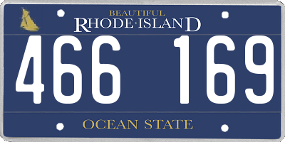 RI license plate 466169