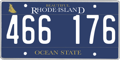 RI license plate 466176
