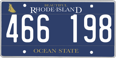 RI license plate 466198