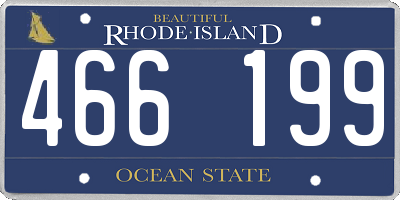 RI license plate 466199