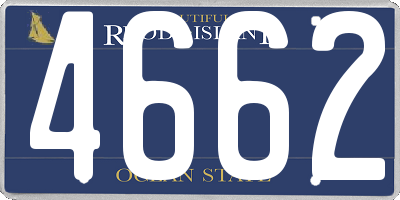 RI license plate 4662