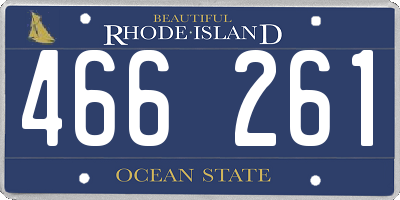 RI license plate 466261