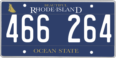 RI license plate 466264
