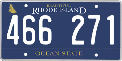 RI license plate 466271