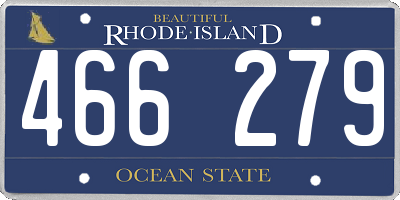 RI license plate 466279
