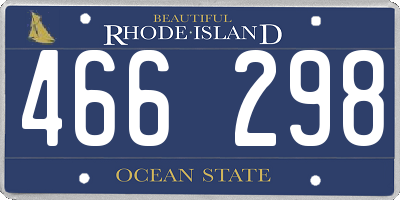 RI license plate 466298