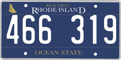 RI license plate 466319