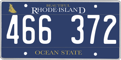 RI license plate 466372