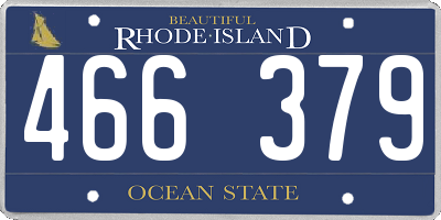 RI license plate 466379