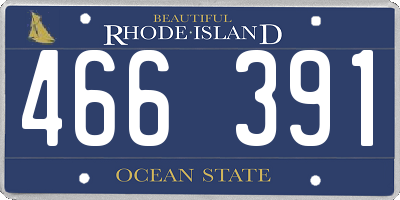 RI license plate 466391