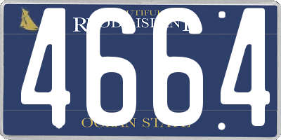 RI license plate 4664
