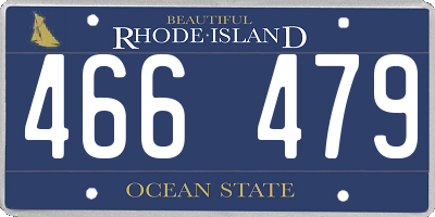 RI license plate 466479