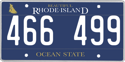 RI license plate 466499
