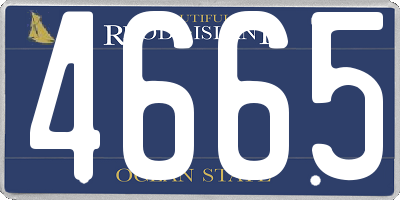 RI license plate 4665