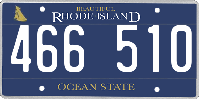 RI license plate 466510